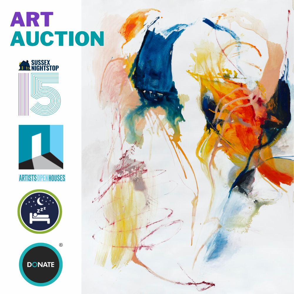 The Sleepsafe art auction runs 1-31 May 2023 and raises money for youth homeless charity Sussex Nightstop